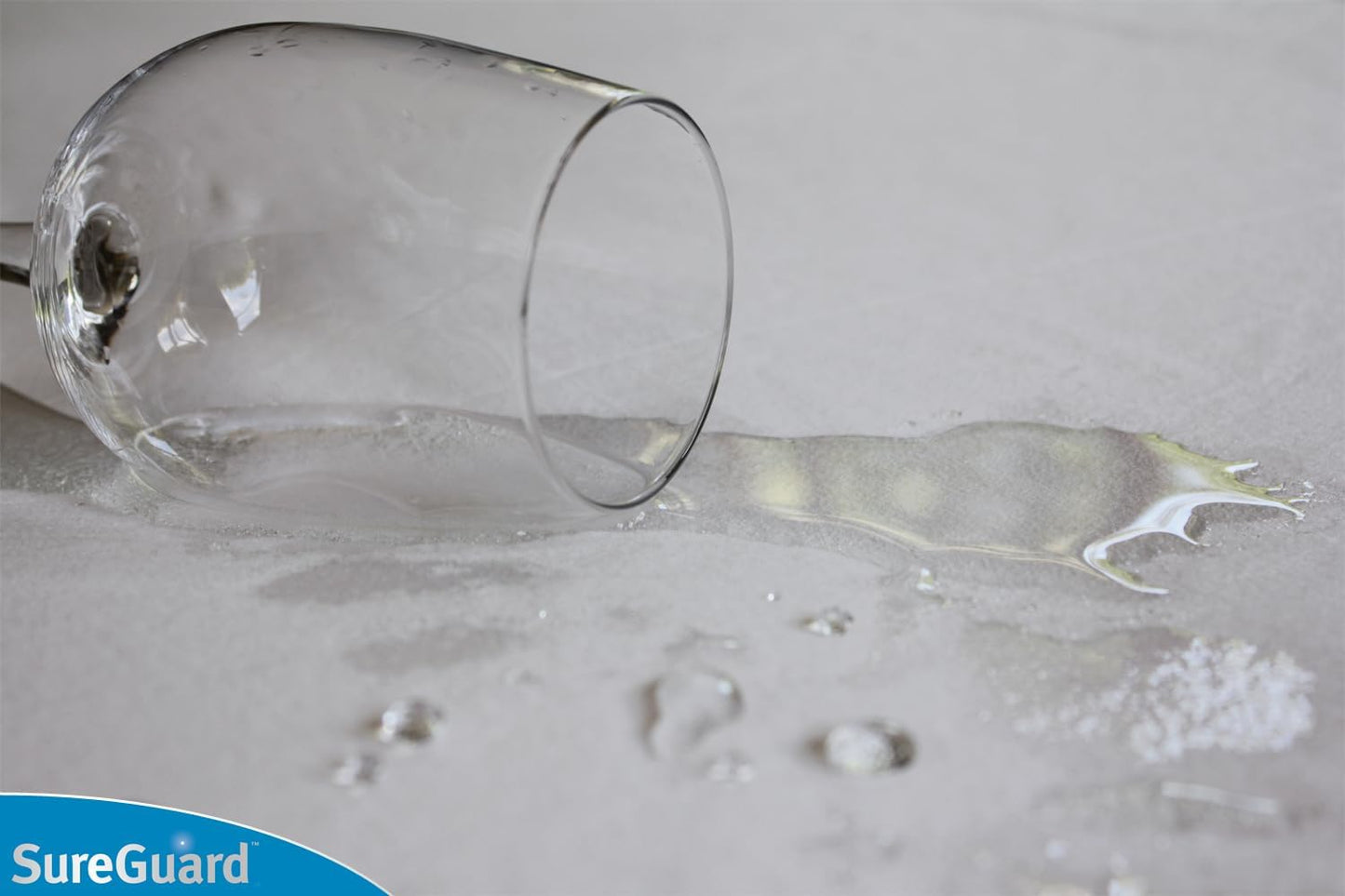 SureGuard Full Size Mattress Protector - 100% Waterproof, Hypoallergenic - Premium Fitted Cotton Cover - Smooth