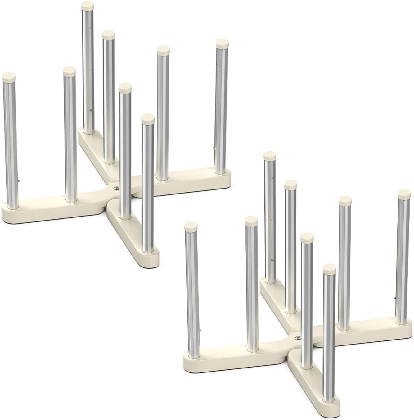 Reusable Storage Bag Drying Rack, Retractable Metal Bottle Drying Rack,Collapsible Cup Draining Rack for Water Bottles, Mason Jars,Mugs,Glass and Sports Bottle (2 PCS)