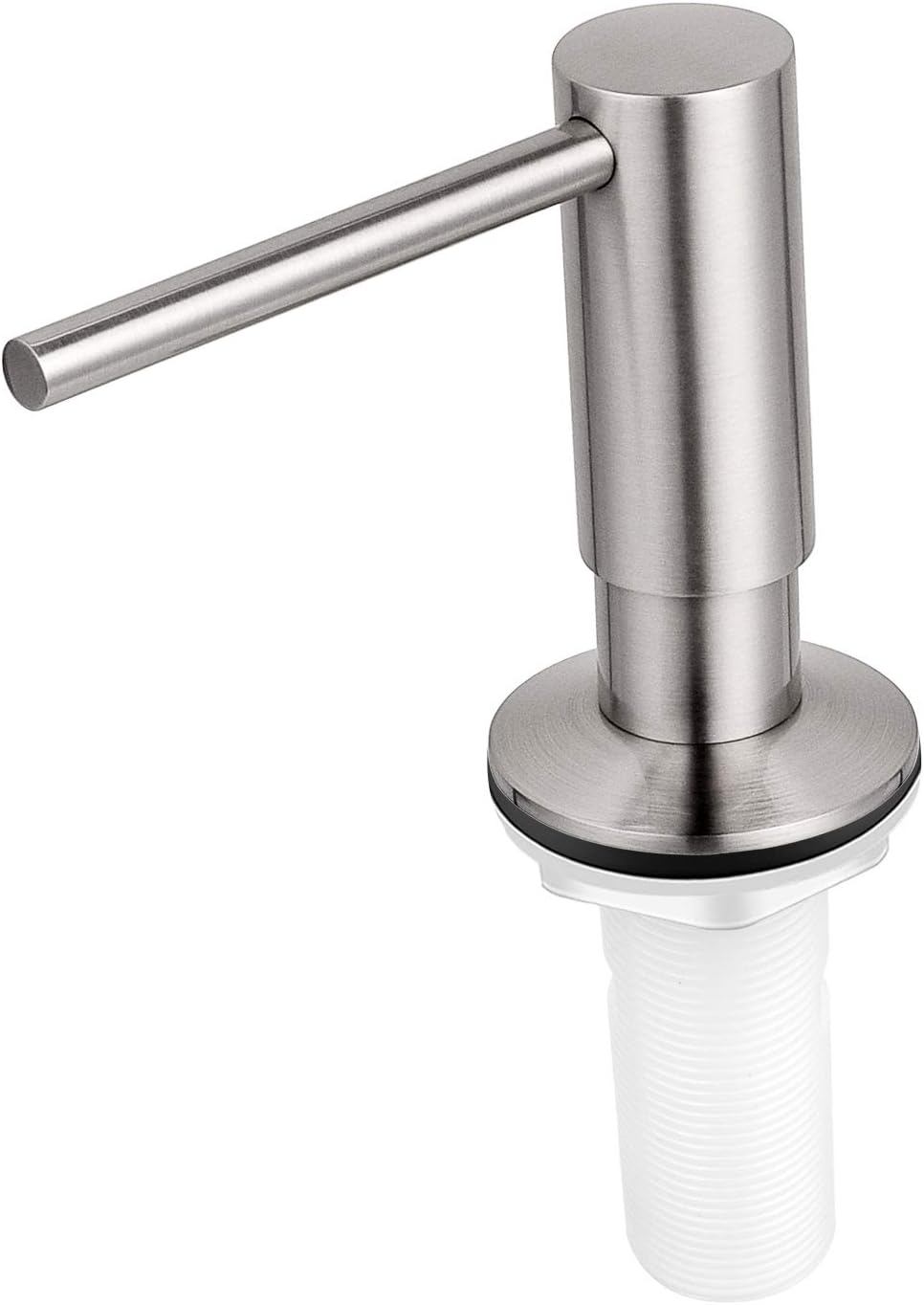 Samodra Sink Soap Dispenser, Metal Pump Head Liquid Lotion Countertop Kitchen Bathroom Soap Dispenser with 12 OZ PET Bottle