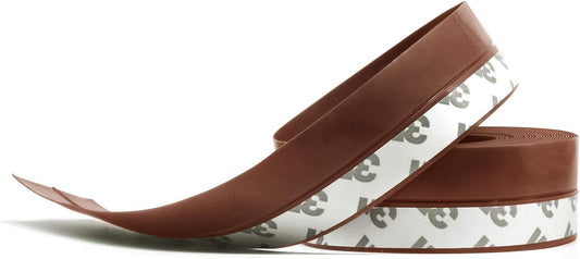 TAROSE Weather Stripping, Silicone Door Seal Strip Door, Window, 16 Feet Long, Reddish Brown (Width 25mm)