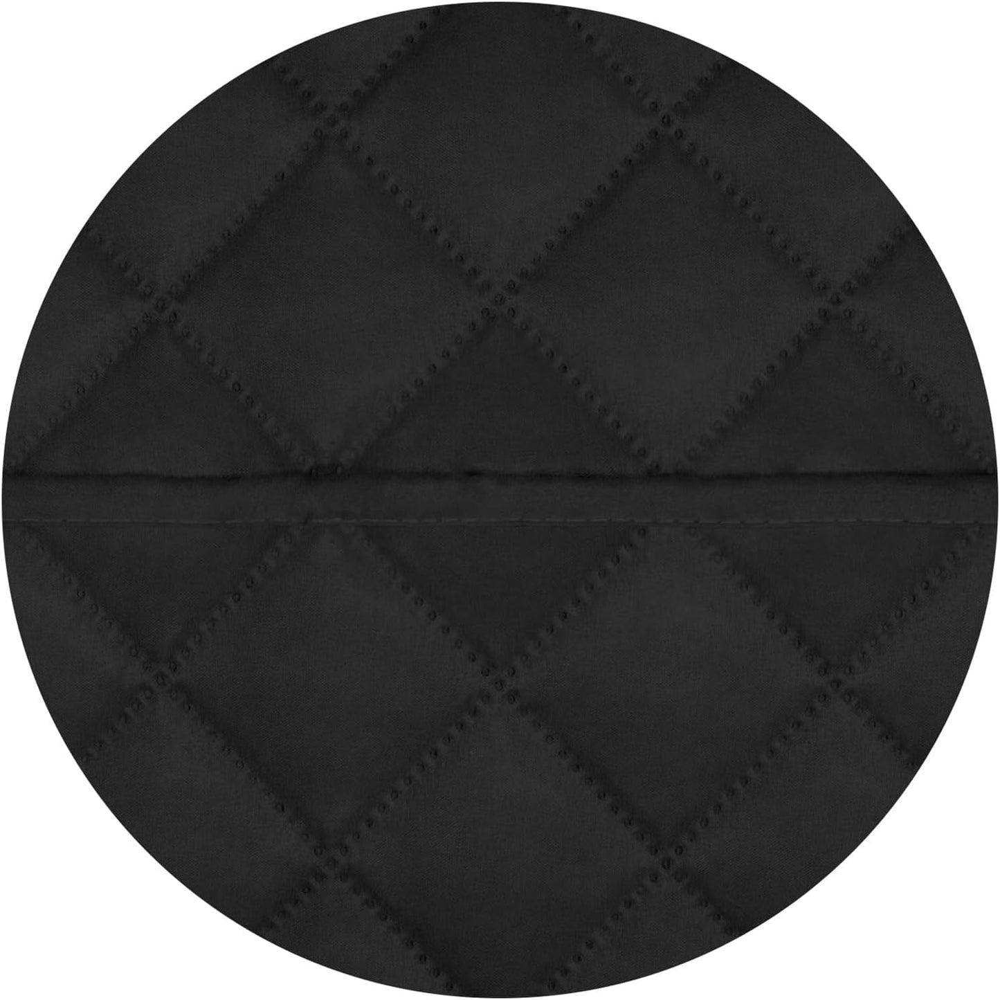 PureFit Reversible Quilted Sofa Cover, Water Resistant Slipcover Furniture Protector, Washable Couch Cover with Non Slip and Elastic Straps for Kids, Dogs, Pets (Oversized Chair, Black/Black)