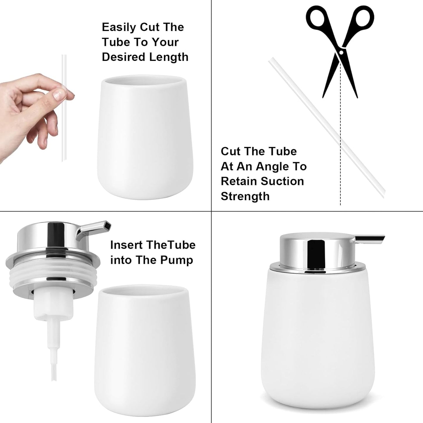 Foam Soap Dispenser Pump 2pcsHead Replacement Spare Plastic Pump Bathroom Countertop