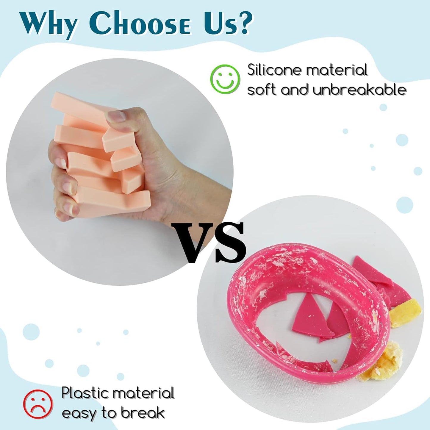 Silicone Soap Dish for Bar Soap Holder for Shower Bathroom Self Draining Waterfall Drying Tray Keep Soap Bars Dry Clean & Easy Cleaning (Black, 2)