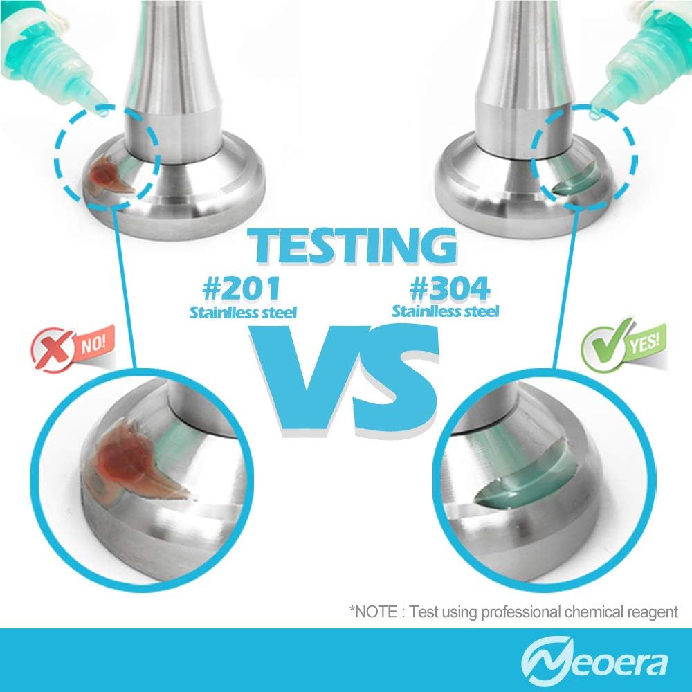 Neoera Magnetic Door Stopper, Updated Hydraulic Shock Absorbent Technology, Soft-Catch Magnetic Hold, Premium 304 Stainless Steel, Anti-Rust, Heavy Duty for Various Door Types, Wall Mount 6Pack