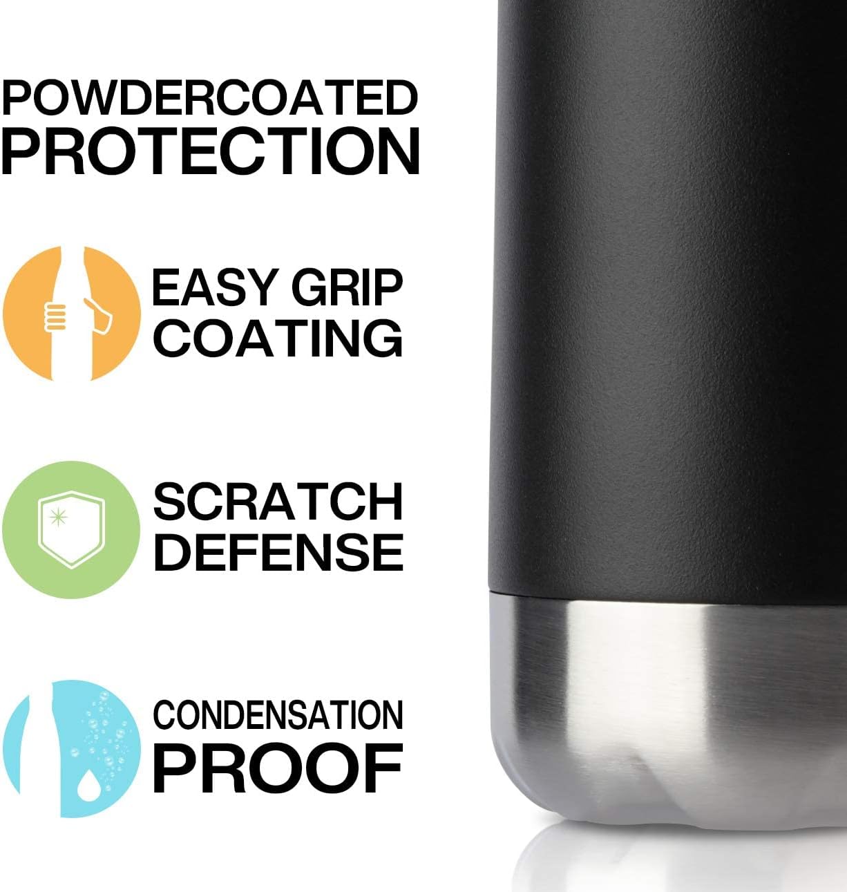 MEWAY 17oz Sport Water Bottle 8 Pack Vacuum Insulated Stainless Steel Leak-Proof Double Wall Cola Shape Water Bottle,Keep Drinks Hot & Cold (colourful,8 Pack)