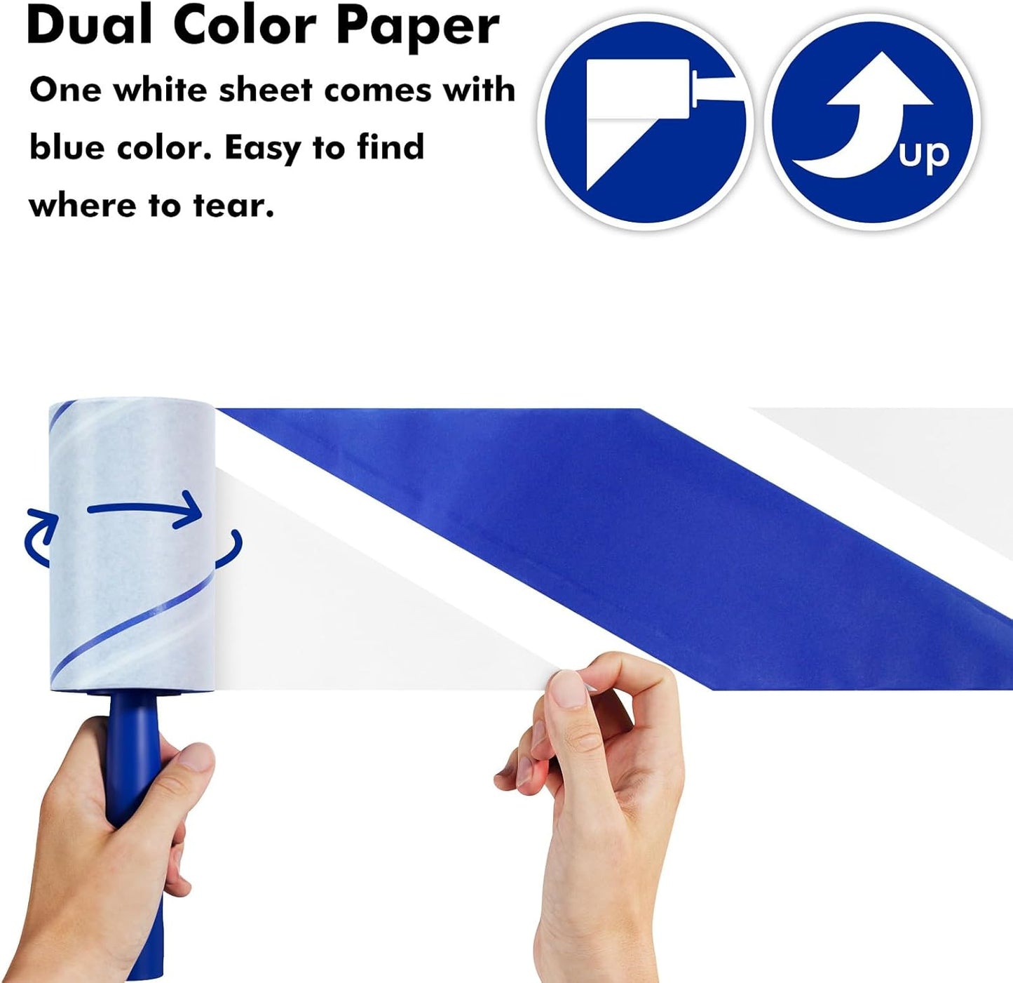 1200 Sheets Lint Roller with 6 Upgraded Handles (6 Rollers + 6 Refill), Mage Value Set Sticky Lint Rollers for Pet Hair, Portable Pet Hair Remover for Clothes, Furniture, Carpet, Dog and Cat