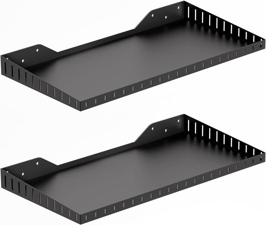 PEKGRIL 2 Pack Garage Wall Shelf, 1X2 Ft Heavy Duty Garage Shelving, Wall Mounted Storage Shelves for Laundry Room, Closet, Holds Up to 150 Lbs