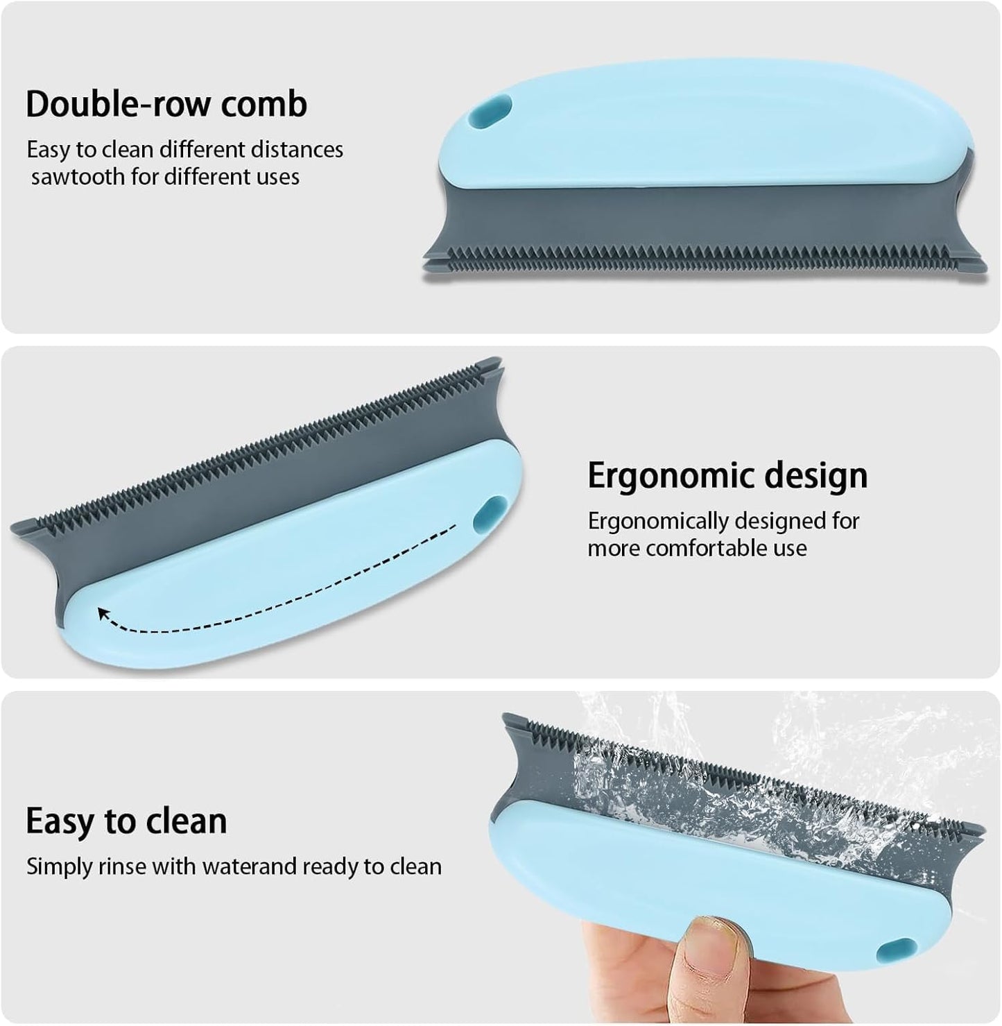 Pet Hair Remover, Portable Dog Cat Hair Remover, Lint Remover, Reusable Pet Hair Removal Tool, Lint Shaver Cleaner Pro, Carpet Scraper for Couch Furniture, Blanket, Clothing, Carpet, Rugs (5)