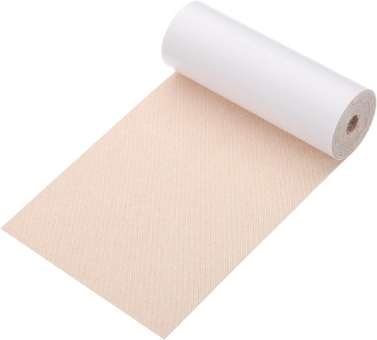 PATIKIL 70x4.4 Inch Linen Repair Tape, Repair Fabric Patch Self Adhesive Couch Patch Line Repair Patch for Furniture Sofa Car Seats Office Chairs, Light Beige