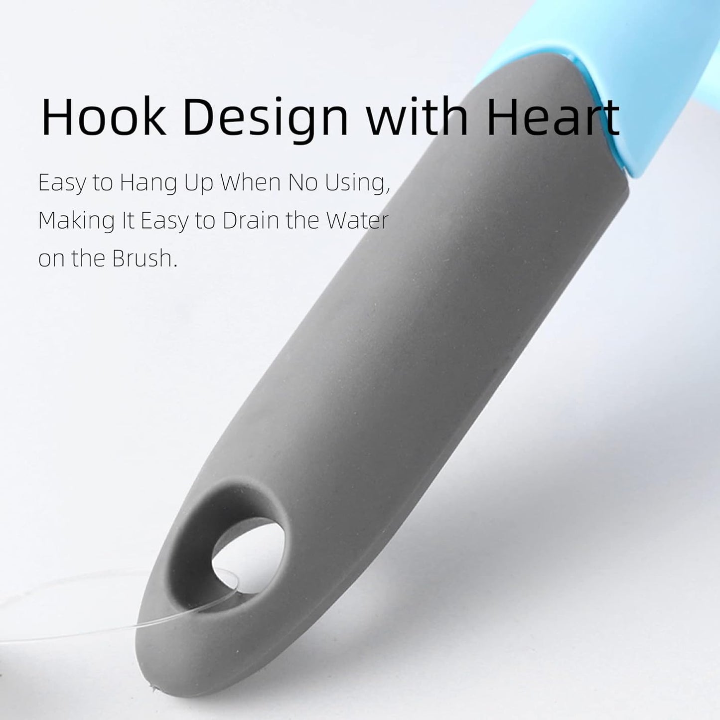 2-Pack Scrub Brush for Cleaning with Long Handle, Medium Firm Brush Bathroom Cleaning Supplies and Bathtub Cleaner and Shower Cleaning, Multi-Scene Use for Kitchen or Carpet