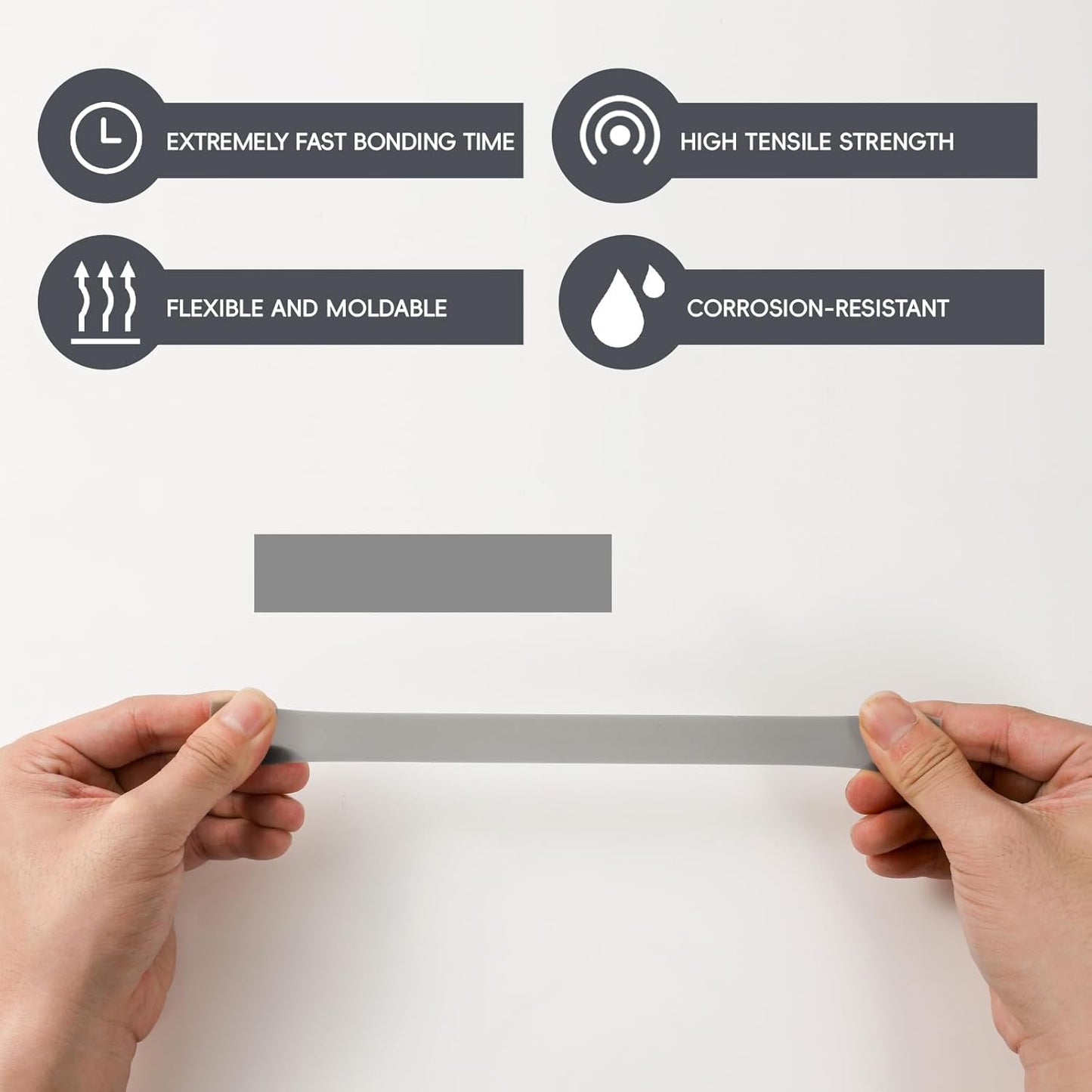 Self Fusing Silicone Tape 4 Rolls 1 in x 10' Grey Waterproof Rescue Tape Rubber Leak Silicone Self-amalgamating Tape for Plumbing, Sealing Pipes, Hose Repair, Outdoor Coax and Tool Fixation