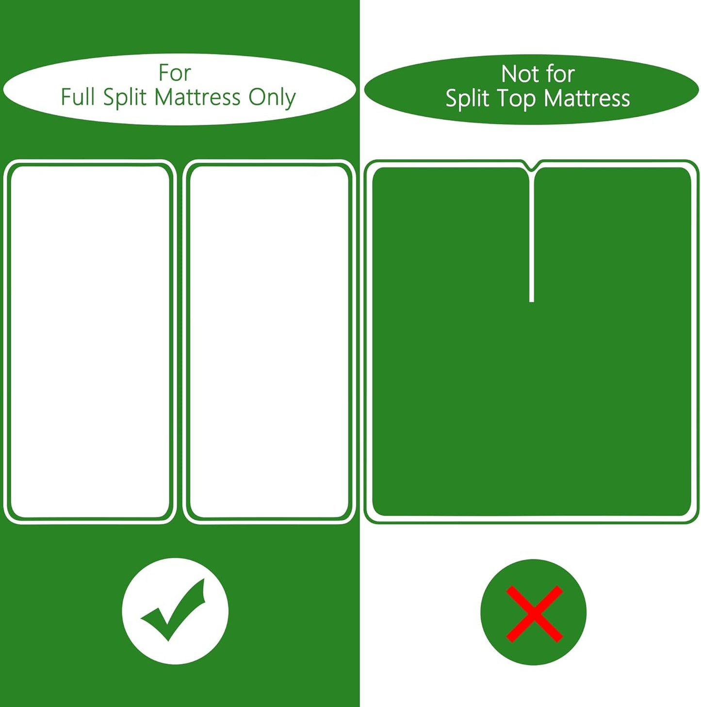 GOONIK Split King Mattress Protector for Adjustable Bed, Breathable Bamboo Viscose Waterproof Split King Mattress Pad Cover with 6-18 inches Deep Pocket