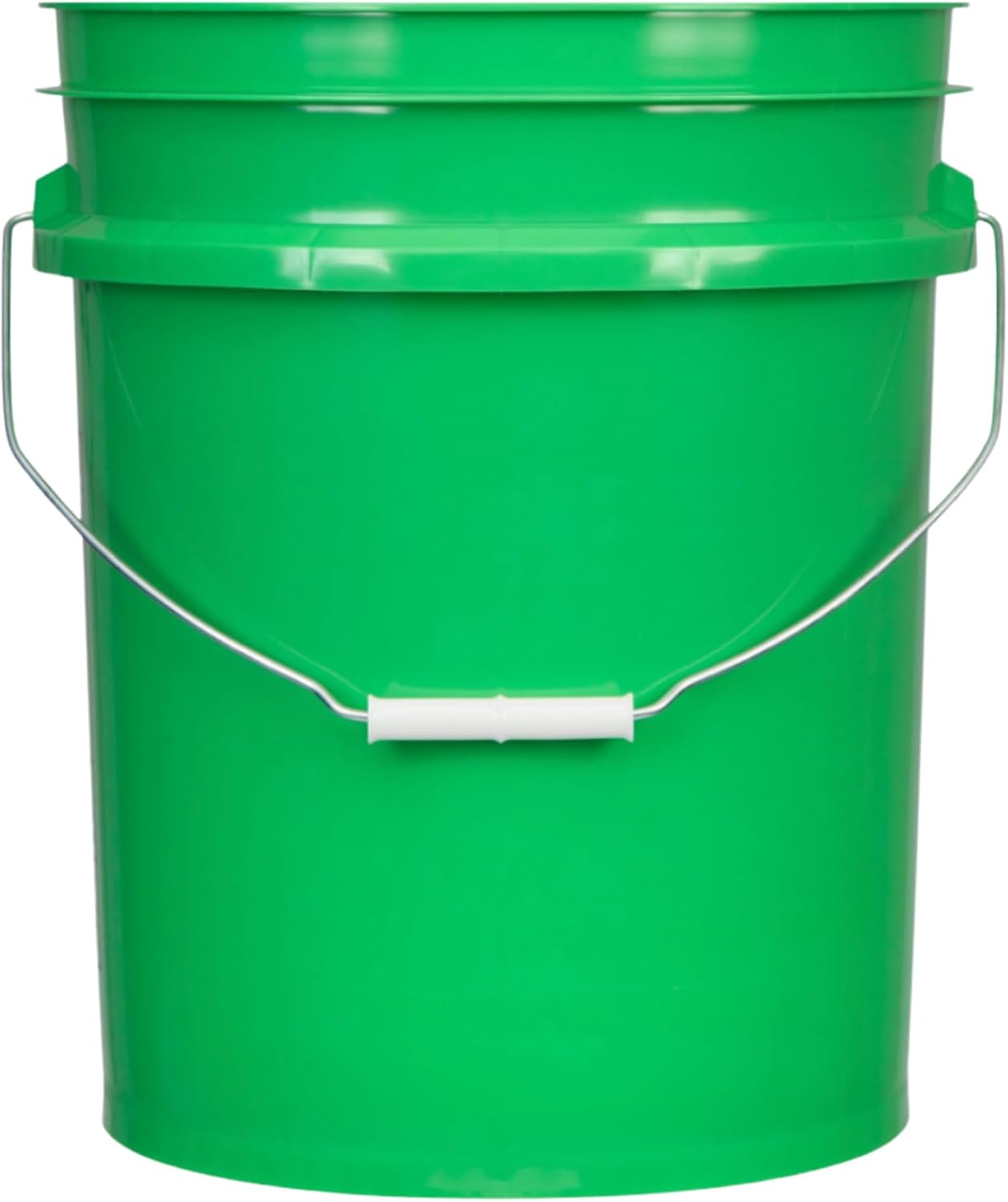 House Naturals 5 Gallon Premium HPDE Plastic Bucket - Made in USA Food Grade Storage Container, BPA Free All Purpose Pail (5, Green)