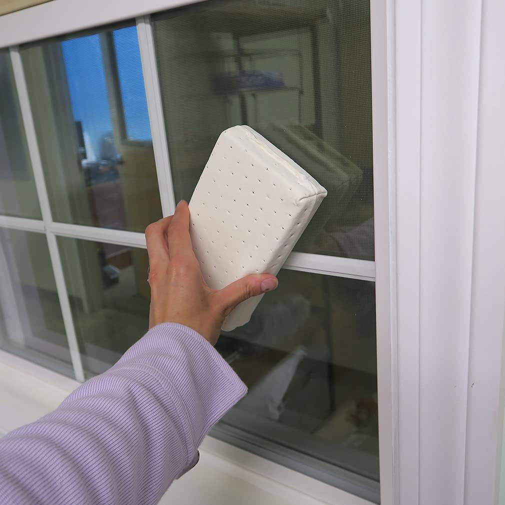 Evelots Car Windshield Cleaner Chamois, 4 Pack, Window Glass Defogger Sponge, Beige