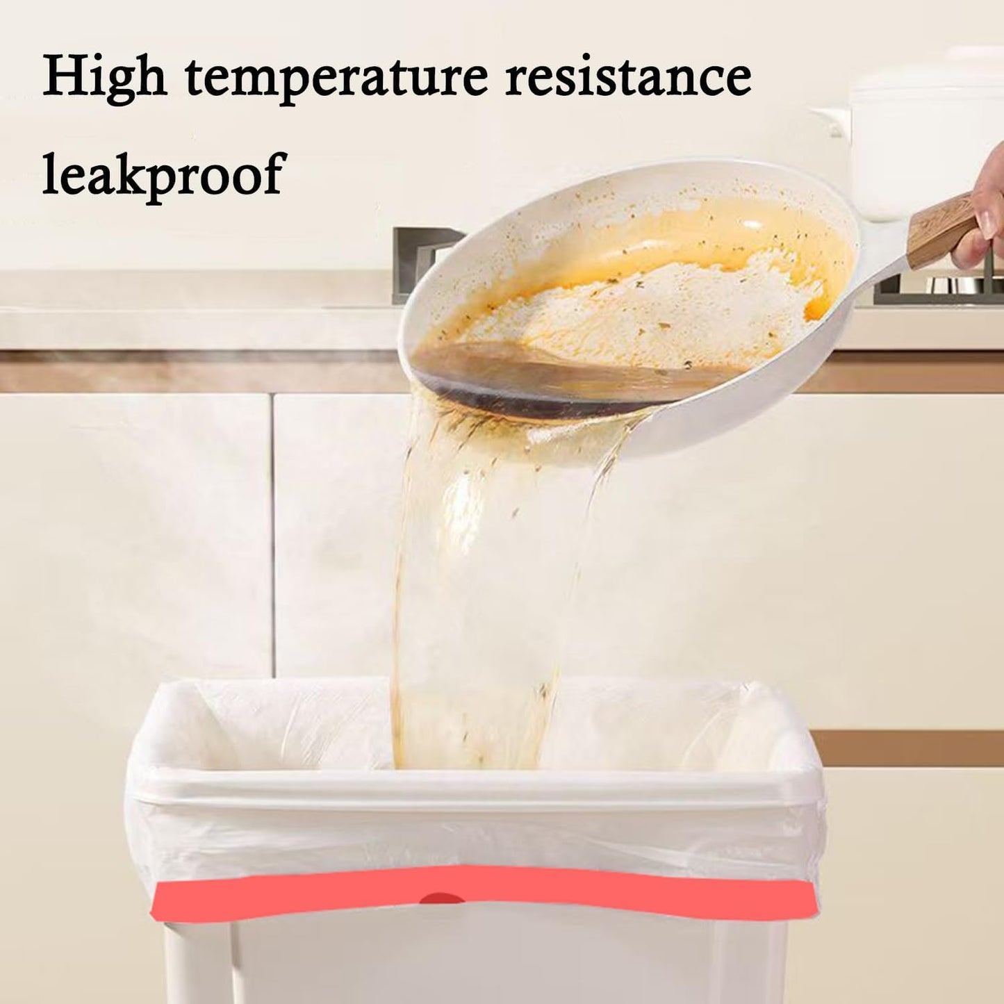 Ultra Thick Heavy Duty Plastic 16-18 Gallon Drawstring Trash Bags White Leak Proof Large Garbage Bags for Tall Kitchen Home Office Outdoor (18 Gallon Drawstring Trash Bags)