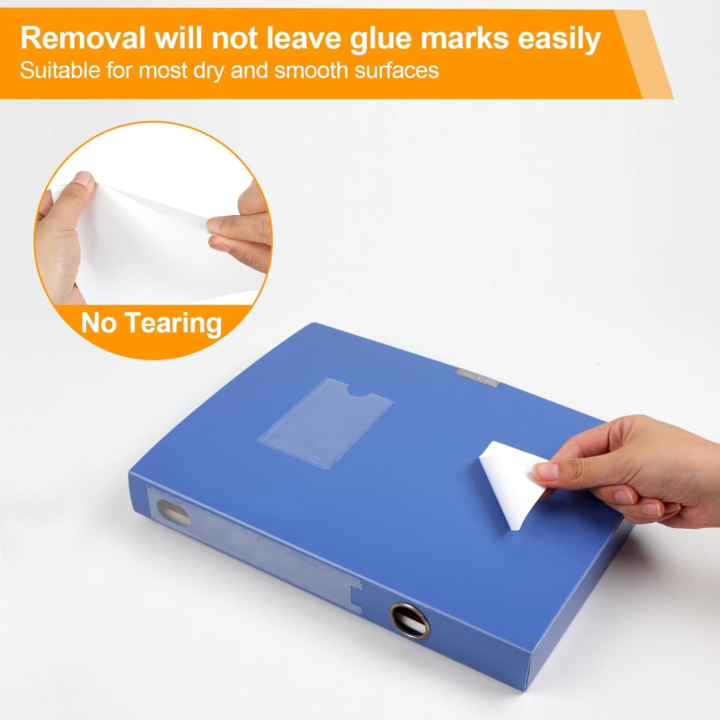 Joyberg Storage Box Labels, 420 Pcs, 2''x4'', Removable, Tear-Resistant, No Residue, for Bottles, Jars, School, Home, Business Organizing