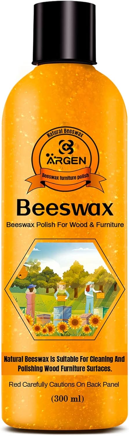 CARGEN Beeswax Furniture Wood Polish - Wood Seasoning Beeswax Oil for Wood Natural Wood Polish and Conditioner Restore A Finish 300ML.