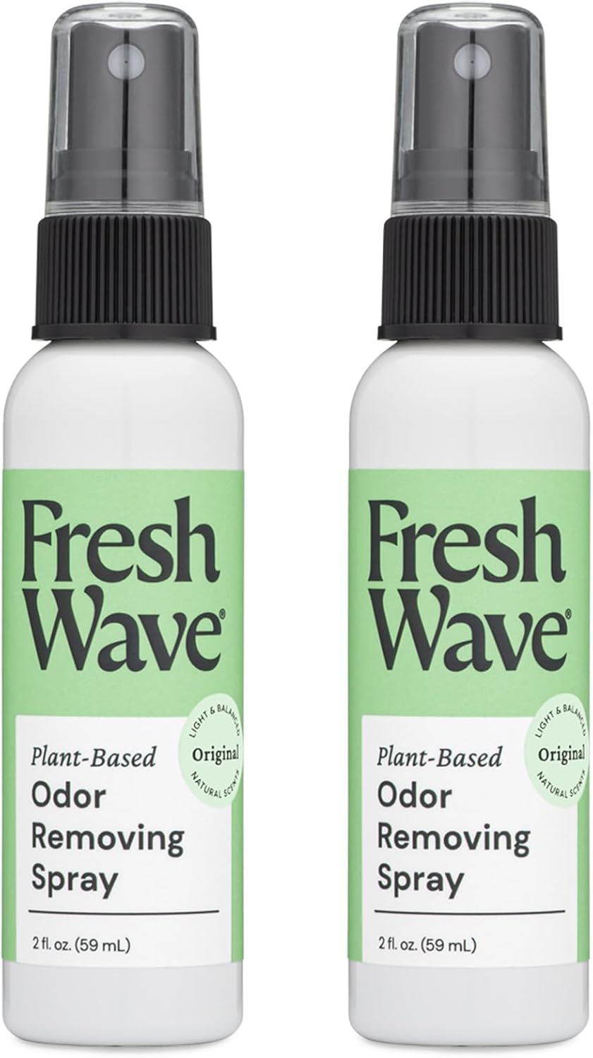 Fresh Wave Original Scent Odor Eliminator Spray & Air Freshener, 2 fl. oz. Travel Size (Pack of 2)