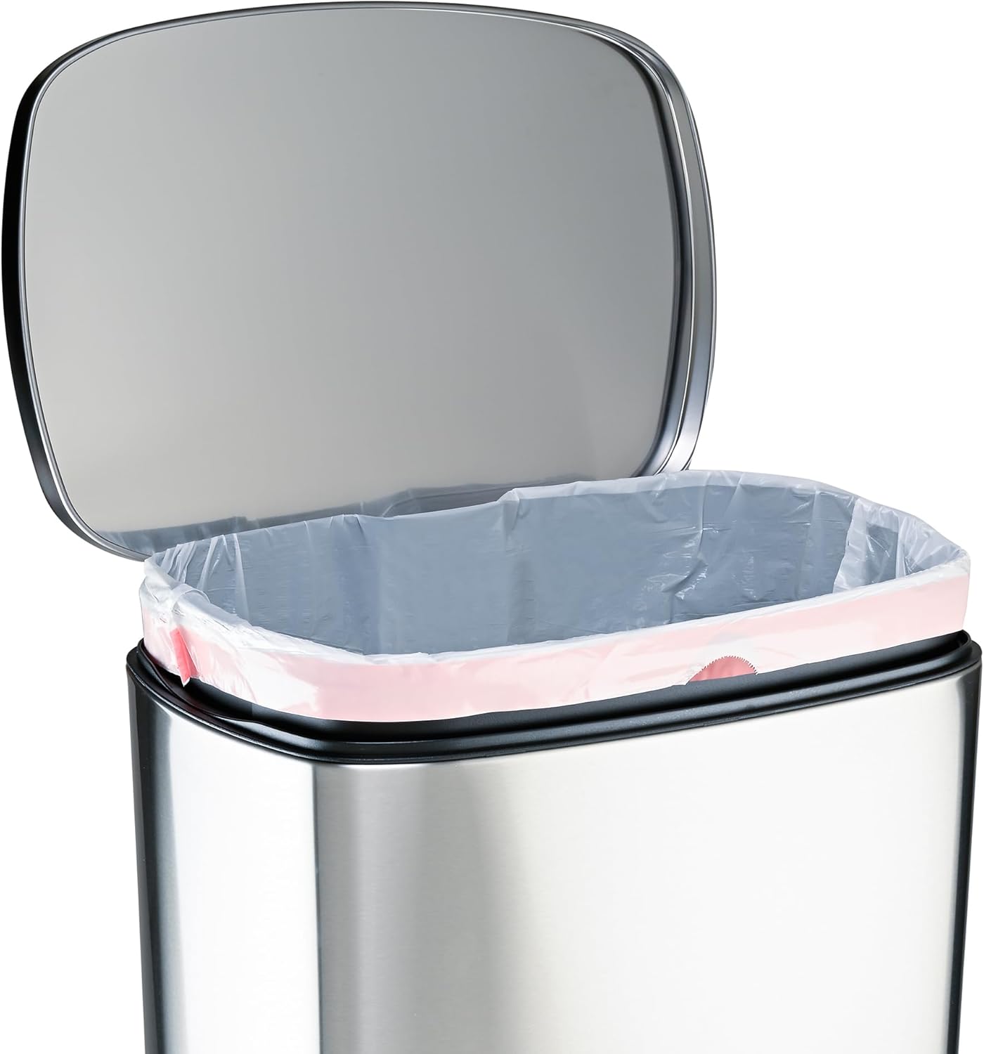 Amazon Basics 13 Gallon Flextra Strength Tall Kitchen Drawstring Trash Bags, Tear Resistant, Clean Fresh Scent, 10% Recycled Content, 50 Count