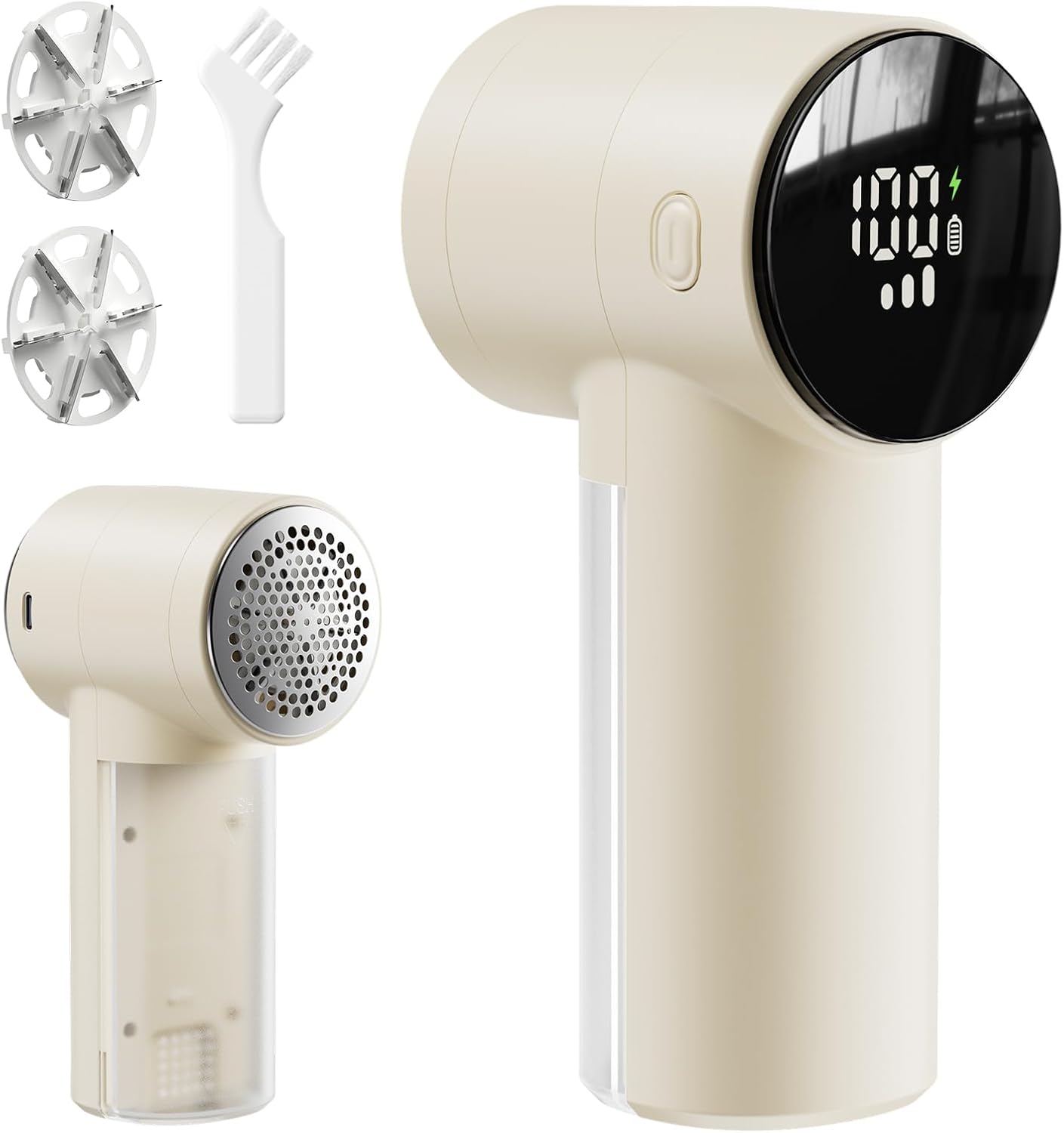 Electric Lint Remover and Fabric Shaver, Rechargeable Clothes Shaver for Sweater Furniture Couch, 3-Speed Pill Remover Defuzzer to Remove Fuzz Pilling from Blanket Jacket