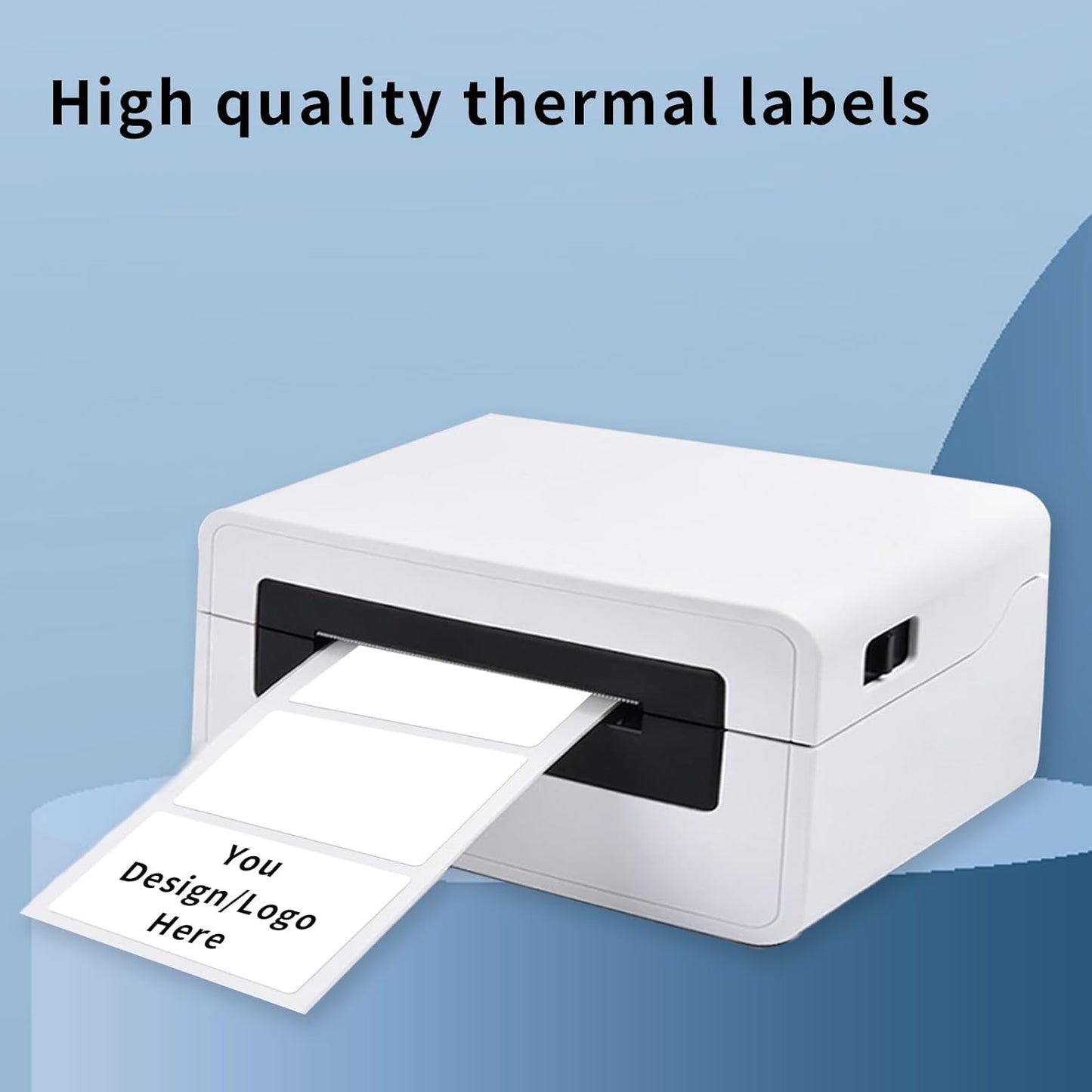2×3 Inch White Removable Thermal Labels,Waterproof Thermal Label (300 Sheets per Roll,2 Rolls)