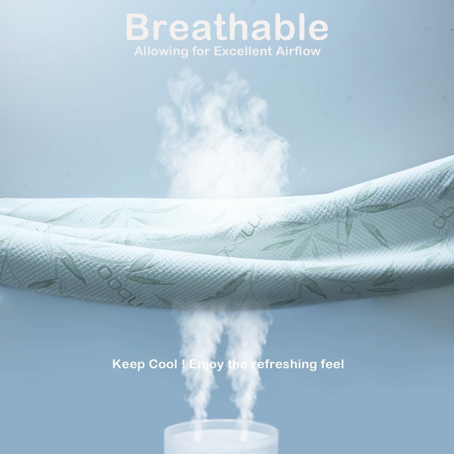 Full Size Mattress Protector Waterproof Mattress Pad Washable Bamboo Rayon Mattress Cover Breathable Noiseless Bed Protector 5" - 21'' Elastic Fitted Deep Pocket