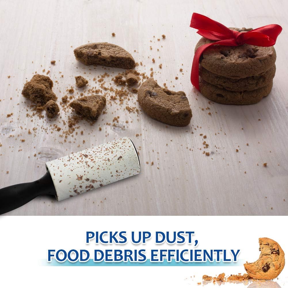 Lint Rollers for Pet Hair Extra Sticky, Dog Cat Pet Hair Remover Couch Lint Roller Travel Size Lint Remover for Clothes, 2 Reusable Handles+8 Lint Roller Refills Pack, 512 Sheets Total