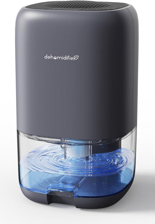 TABYIK Small Dehumidifier for Bedroom, Bathroom, Portable Dehumidifiers for Home, Room, RV, Closet, Quiet Compact Moisture Remover for Small Spaces, with Auto Shut Off, 35 OZ, Grey
