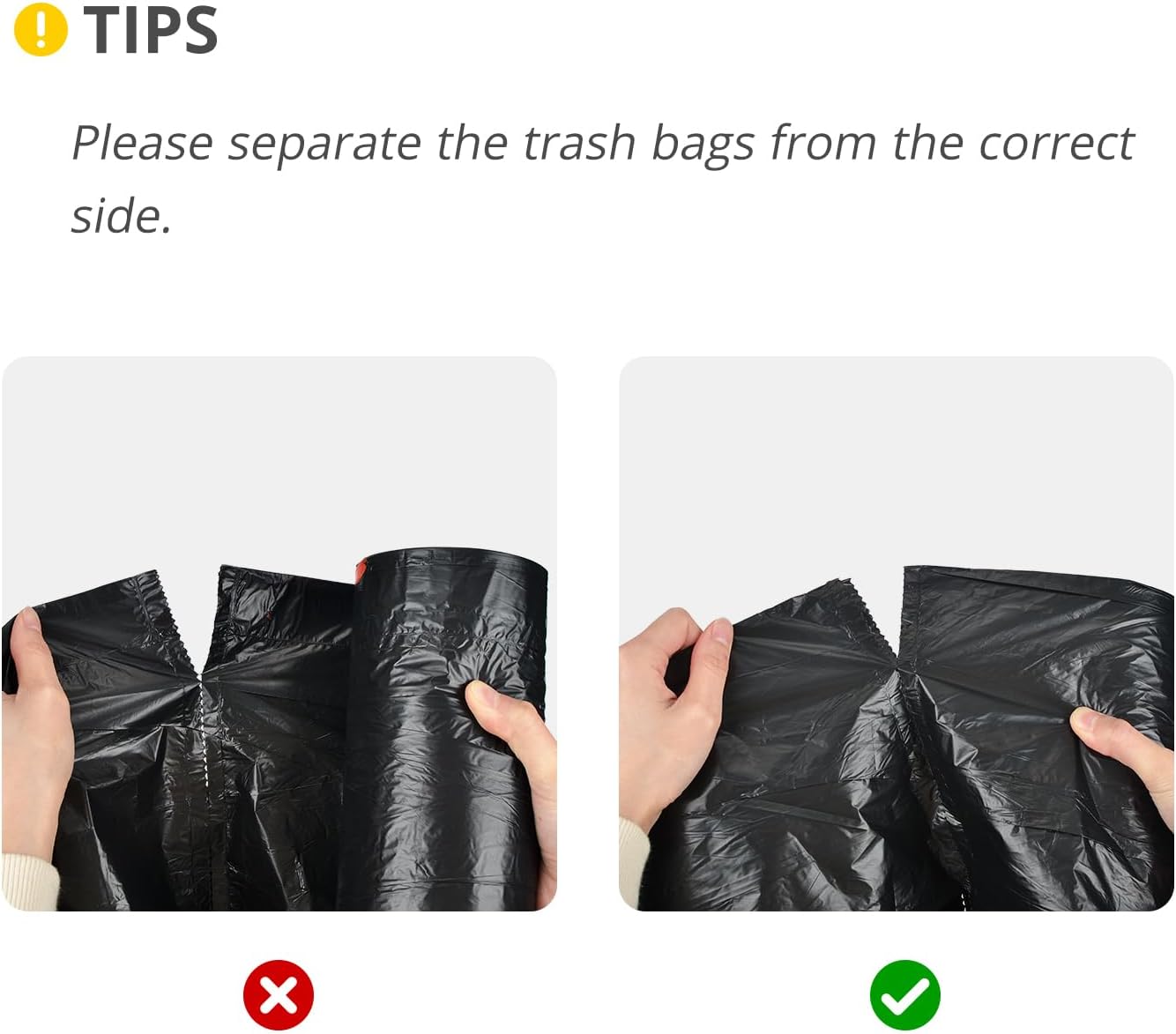 Ultra Strong 15 Gallon Drawstring Trash Bags (102 Count) Large Heavy Duty Thicken Plastic Tall Kitchen Garbage Bags Black for Kitchen Office Lawn Yard