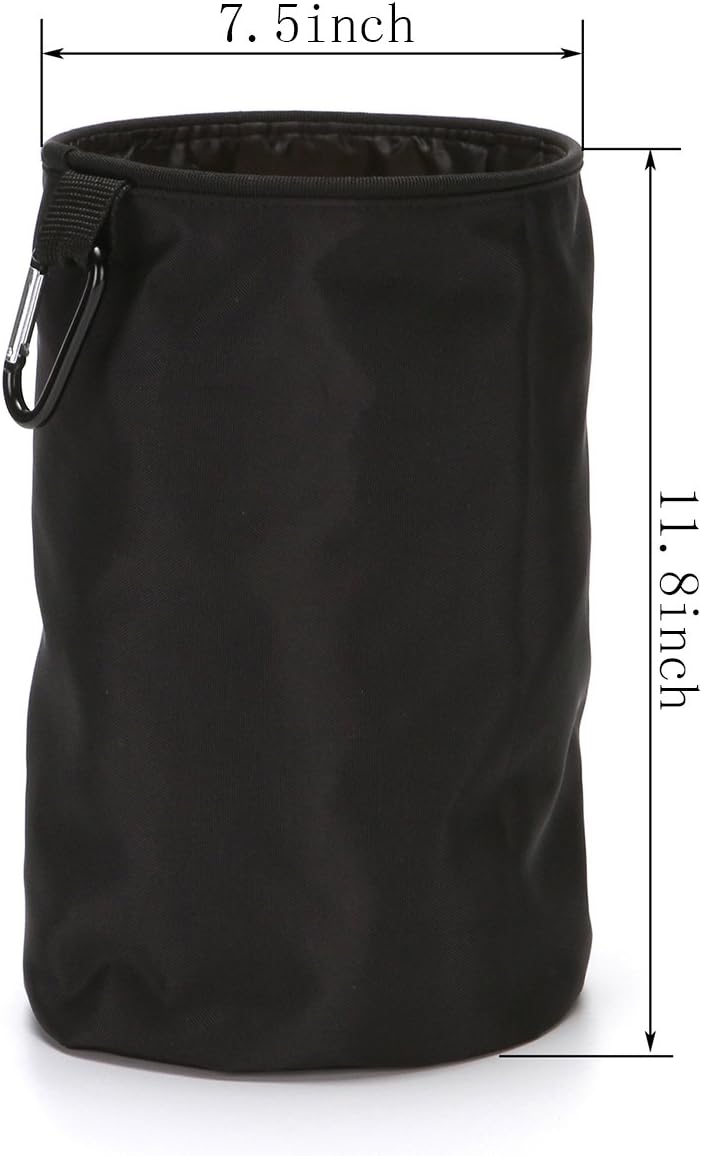 Clothespin Bag Hanging Clothesline Peg Organizer Storage Bags,Dust-proof (black)