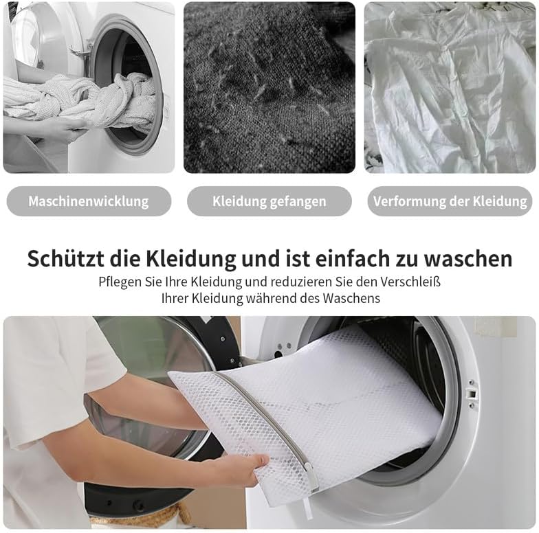 3Pack Large Honeycomb Lingerie Bags with Hanging Loop by MDSXO for Washing Delicates 16 * 20 inch