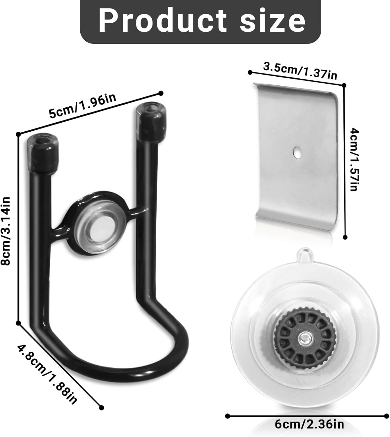 Sink Brush Holder, Magnetic Kitchen Sink Caddy Holder, Soap Dispensing Palm Brush Holder, Sink Drain Frame- Black