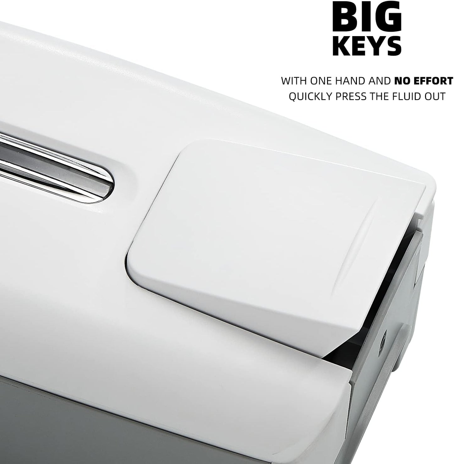 Soap Dispenser Wall Mount Adhesive Commercial Soap Dispenser 800ml No Drill Hand Sanitizer Dispenser for Bathroom Support Liquid and Gel,White-PN9088