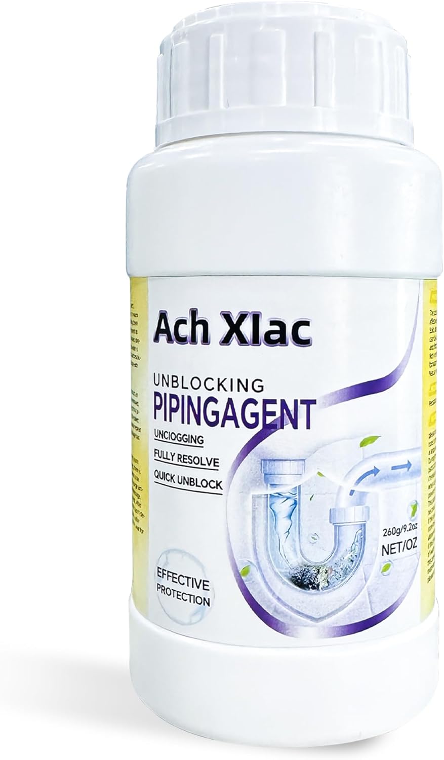 Sink Drain Cleaner, Pipeline Dredging Agent, Unclog Shower Drain, Pipe unblocking for toilets, Tubs, Shower or Sink Drains, Unclogs and Hair 9.2oz