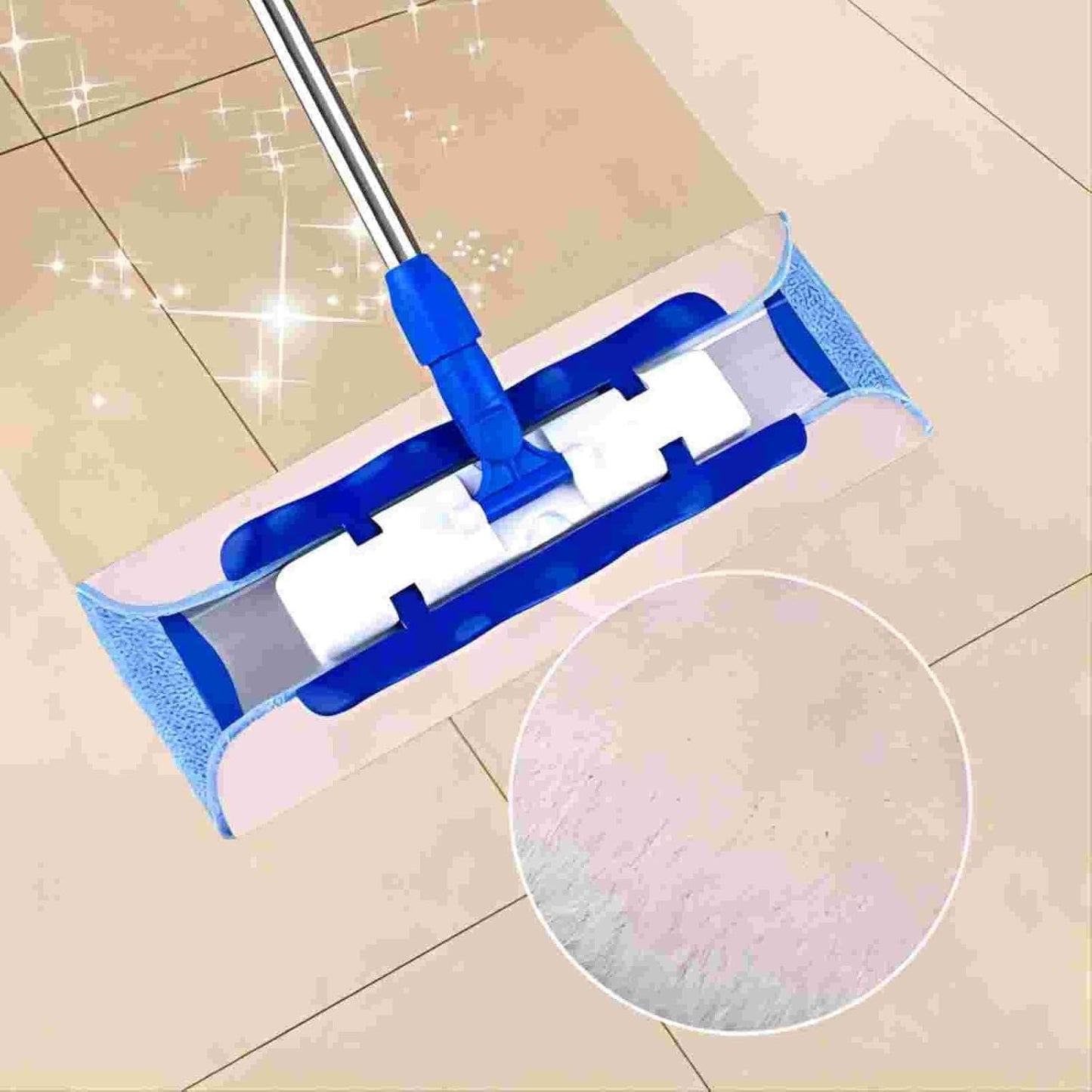 KEEPOW Microfiber Mop Cloth Refills Compatible with MR.SIGA Professional Microfiber Mop, Double Side use, Wet & Dry Mopping, Pack of 8