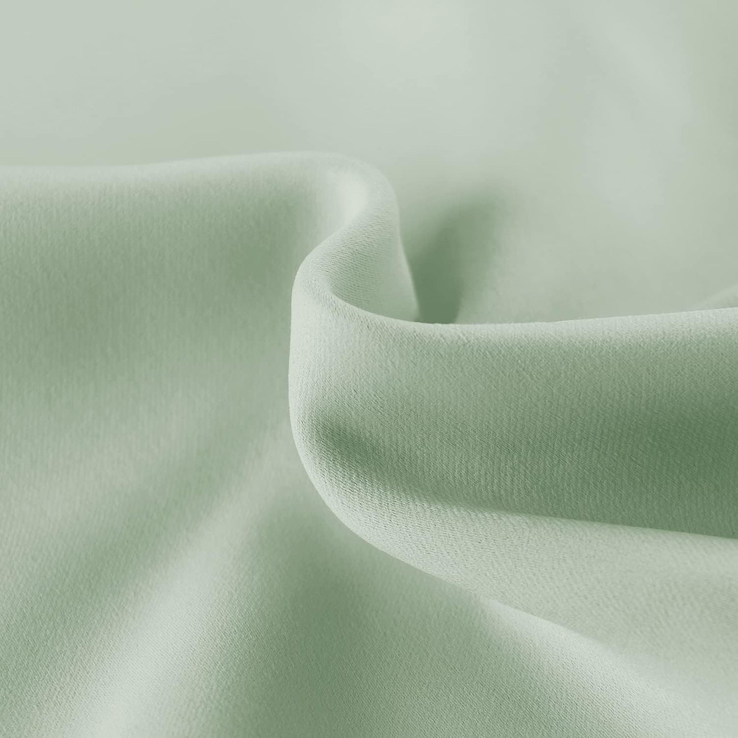 DWCN French Door Curtains – Rod Pocket Thermal Blackout Curtain for Doors with Glass Window, Kitchen and Patio Doors for Privacy, 54 X 40 Inches Long, 1 Curtain Panel with Tieback,Bean Green