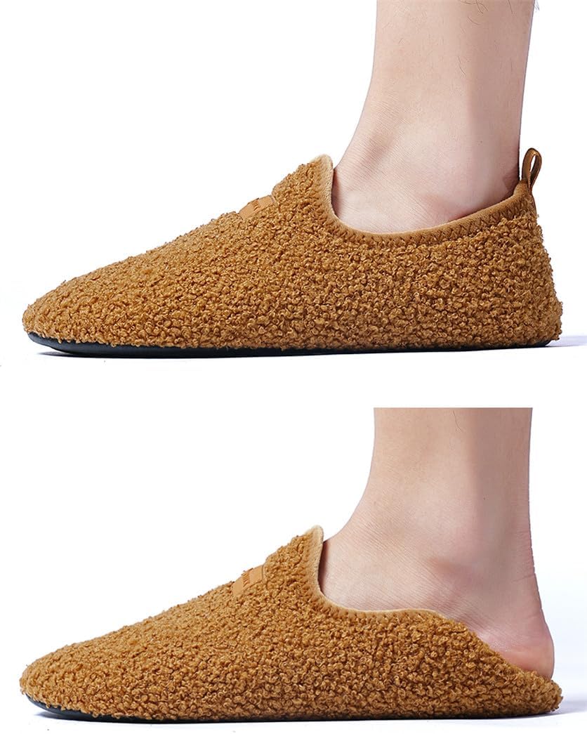 QZKDM Lightweight Slip on Grip Indoor House Slippers Barefoot Non Slip Home Exercise Yoga Shoes for Men Women