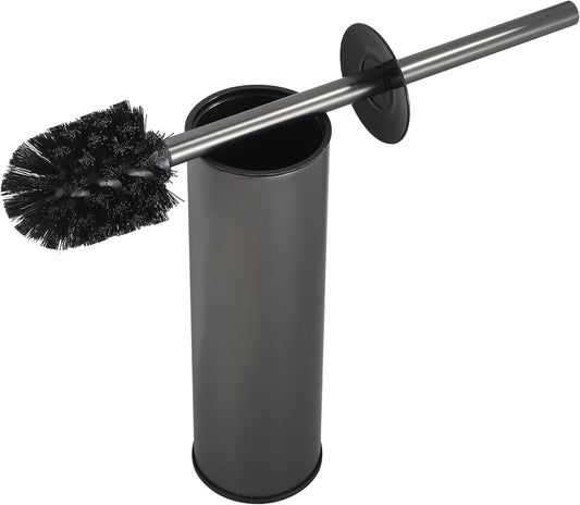Toilet Brush and Holder Set Premium Material Toilet Bowl Cleaner Free Standing Toilet Bowl Brush and Holder 1pack Gun Grey