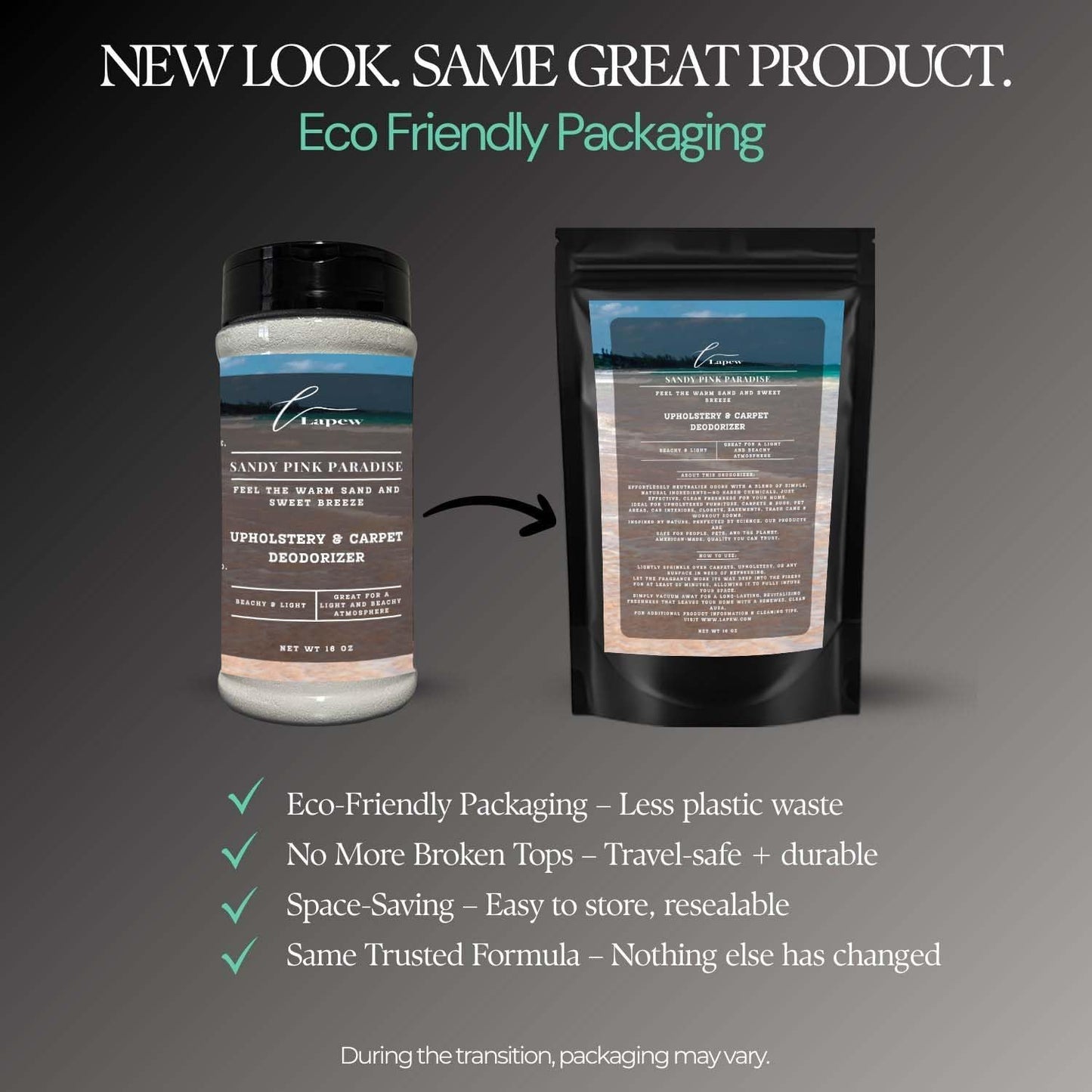 Sandy Pink Paradise Carpet Freshener Powder 16 oz | Powerful Odor Eliminator for Home | Upholstery Deodorizer | Carpet Deodorizer | Pet Urine | Cat Litter Box | Pink Sands Fragrance