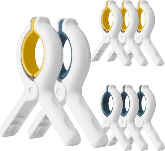 3.7 Inch Towel Clips for Beach Chairs 6 Pack,Beach Towel Clips Great Hold Durable,Durable Especially for Windy Days