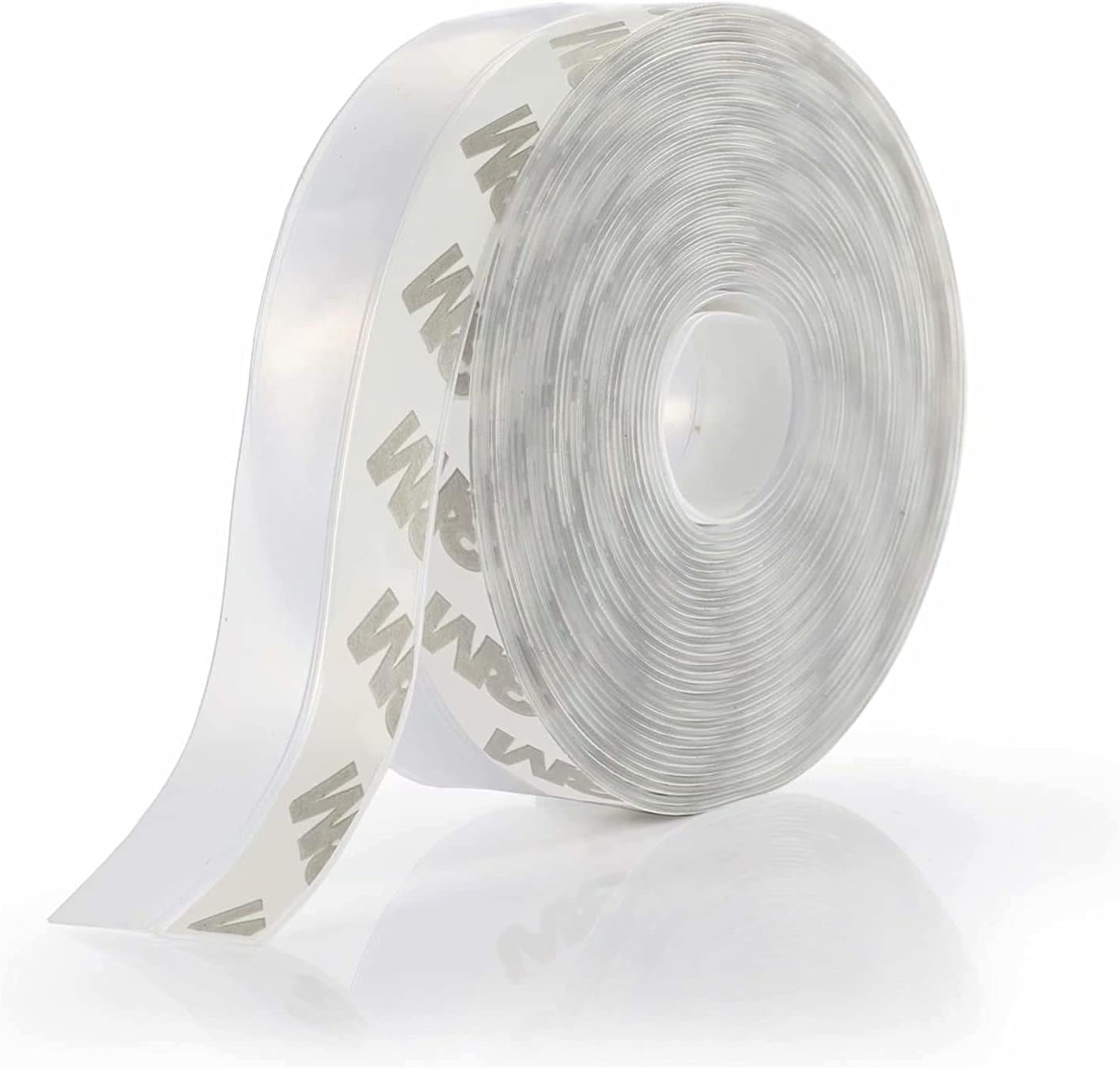 Weather Stripping Door Seal Strip,Door Strip Bottom for Doors Silicone Sealing Sticker Adhesive for Doors and Windows Gaps of Anti-Collision Silicone 5M/16FT (25MM, Transparent)