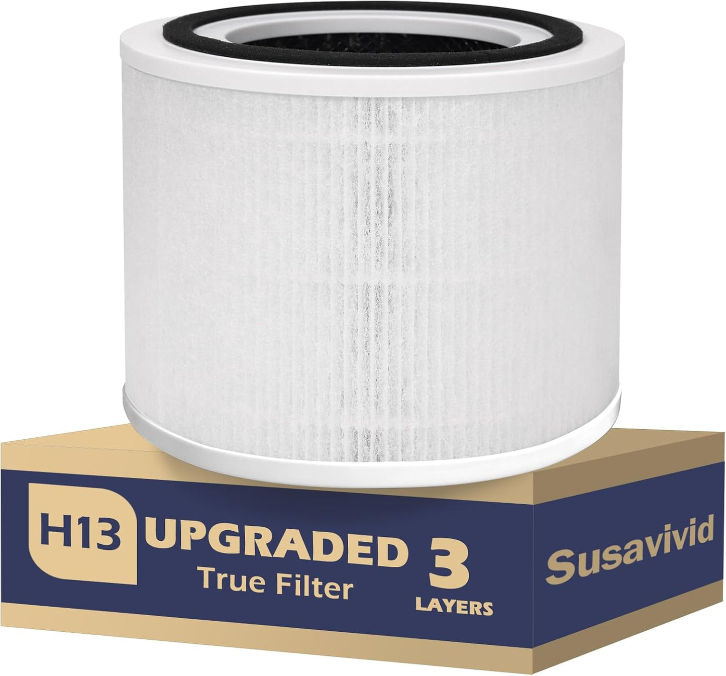 Core P350 Pet Care Air Filter Replacement for Air Purifier, 3-in-1 H13 True Replacement Filter, Activated Carbon Air Purifier Pre-Filter, 1 PC, White