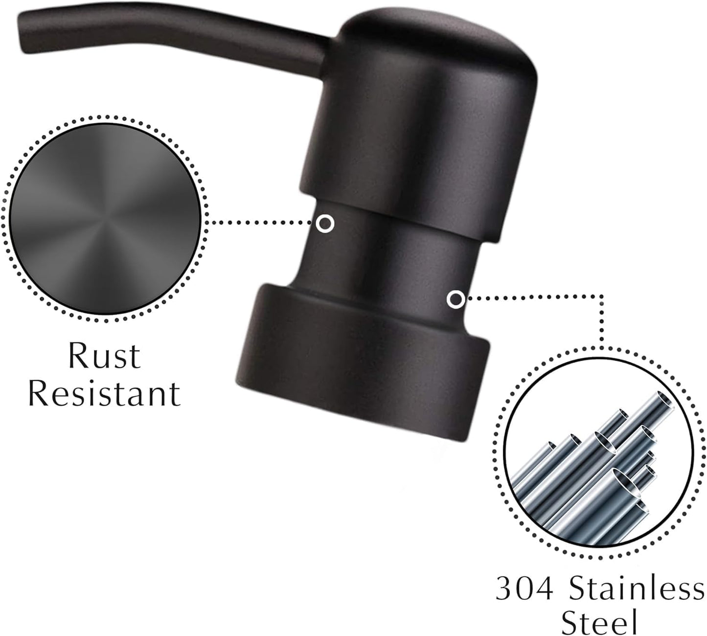 Emerson Essentials Soap Dispenser, Hands and Dishes Bottles, Kitchen Set, Glass Boyylrd with Pump and Labels,16 Ounces, 2-Pack