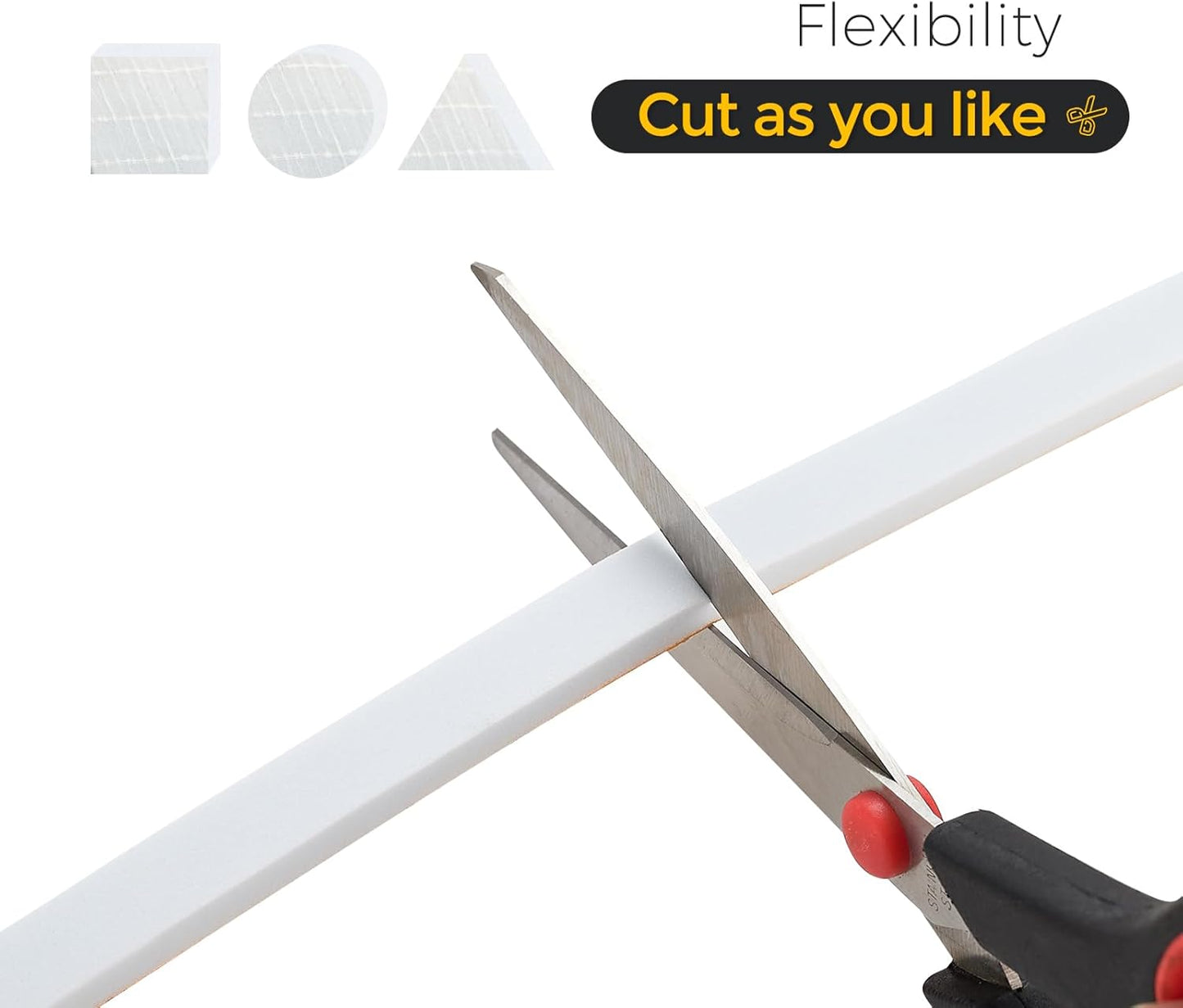 33 Feet Weather Stripping Door Seal, 2" Wide X 1/8" Thick Door Seal Strip High Density Foam Tape Adhesive Strip for Door Soundproofing,Window Insulation (2" x 1/8" x 33FT,White)