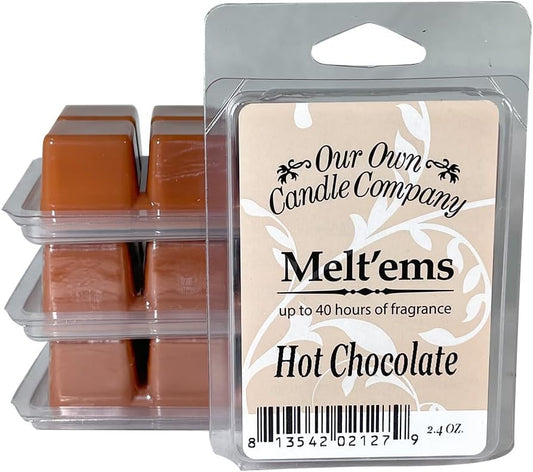 Our Own Candle Company Premium Wax Melt, Hot Chocolate Scent, 6 Cubes, 2.4 oz (4 Pack)