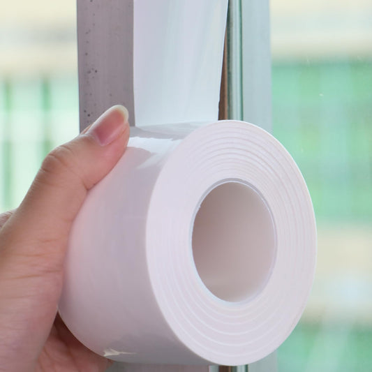 Window Insulation for Winter Weather Sealing Tape 2 Inch x 50 Yards Weather Stripping Residue Free Draft Isolation Sealing Film Tape for Shower Glass Gaps and Doors Windows