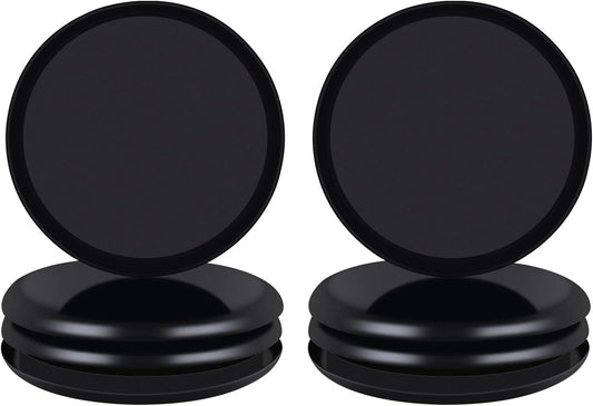 Ezprotekt 8 Pack Reusable Large Furniture Movers Sliders for Carpet, 5" Round Furniture Moving Pads, Carpet Sliders for Heavy Duty Sofa Bed Couch Fridge, Move Items Easily and Quickly (Black)