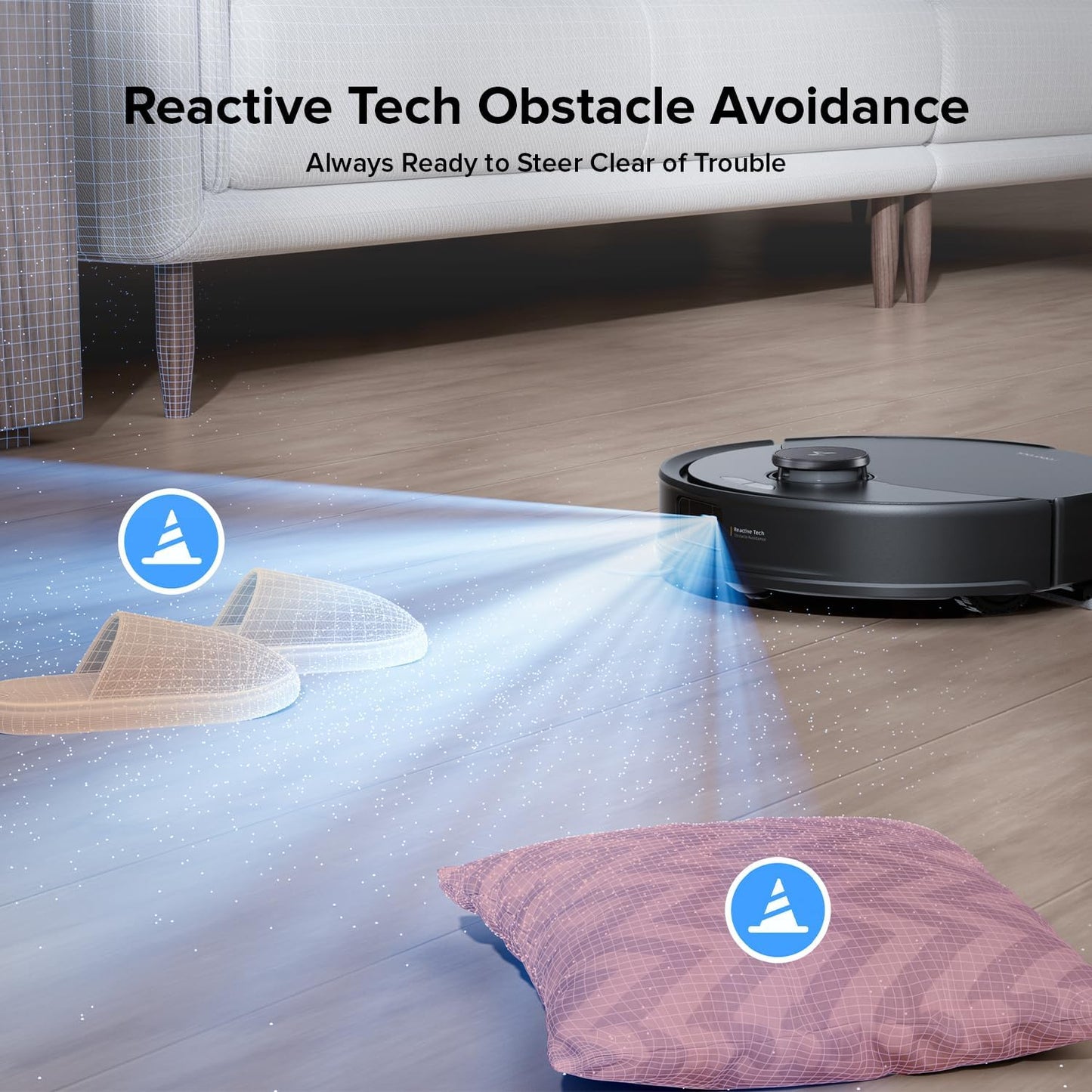 roborock Q10 X5+ Robot Vacuum and Mop, Self-Emptying, Hands-Free Cleaning for up to 7 Weeks, 10,000Pa Suction, Obstacle Avoidance, LiDAR Navigation, No-Go Zones, Black