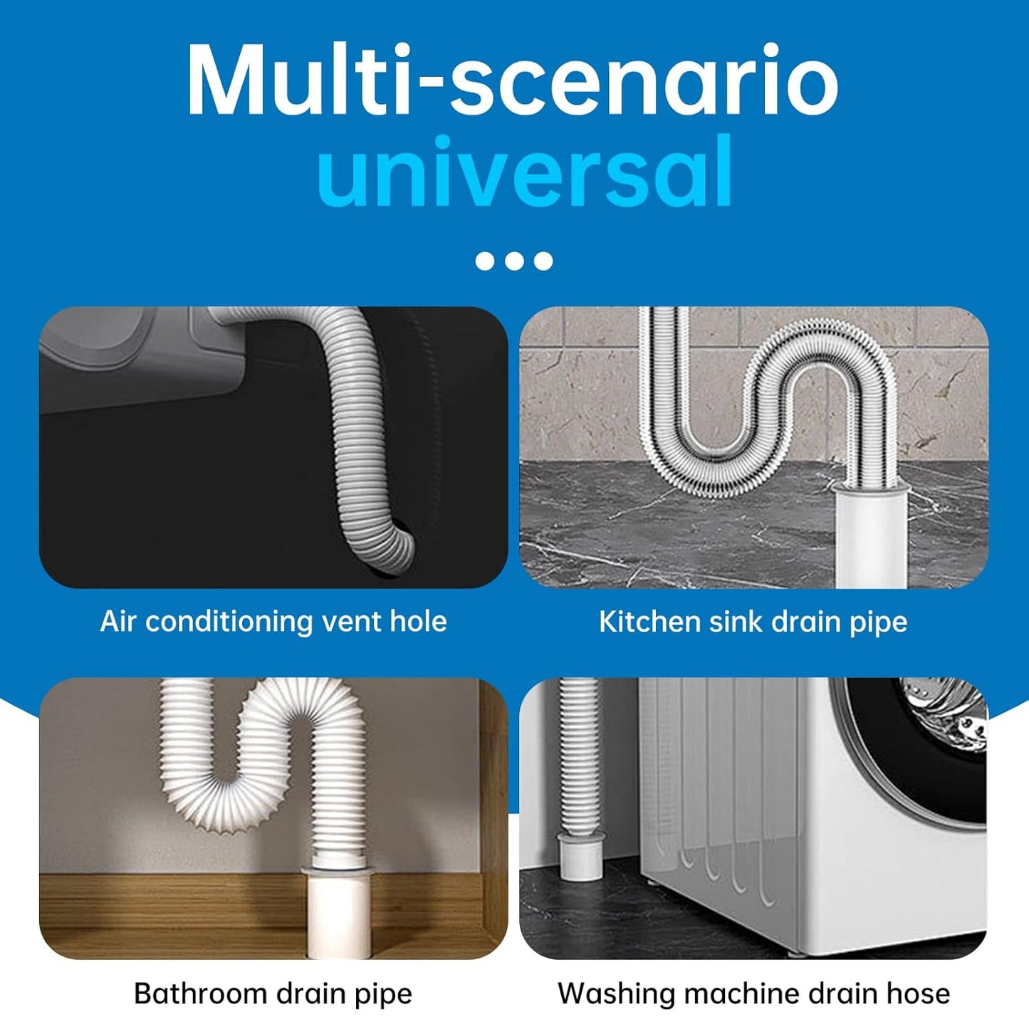 12Pack Quick Repair Mud and Waterproof White Sealing Putty - Pipe Sealing Repair Sealing Clay, Ideal for Air Conditioning Gaps, Wall Holes and Drain Connections