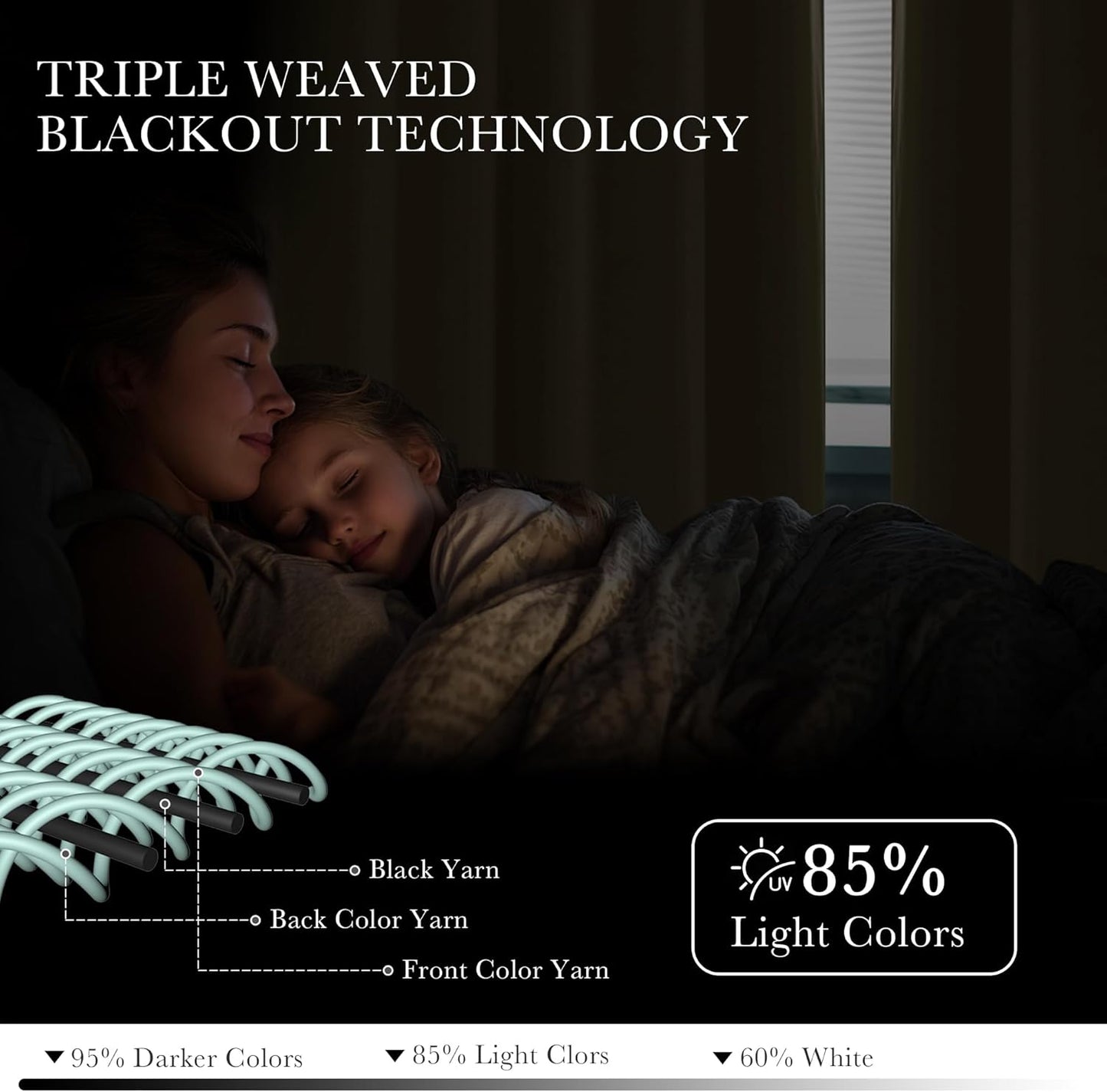 PONY DANCE Biscotti Beige Blackout Curtains 42x60 Inches for Bedroom - 2 Panels Room Darkening Curtains with Soundproof and Thermal Features. Grommet Window Drapes Ideal for Living Room